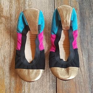 NWOT Yosi Samra Foldable leather Flats